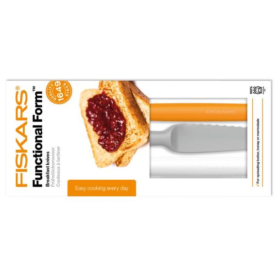 Fiskars Functional Form reggeliző készlet 3 db műanyag késsel