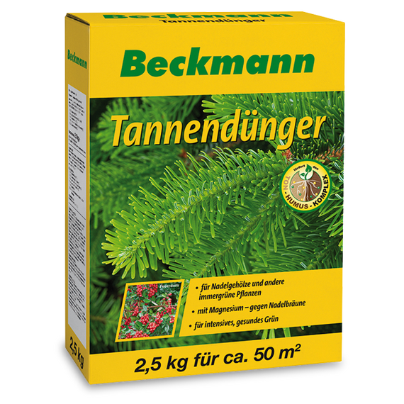 Beckmann | szerves-ásványi növénytáp fenyőfélékhez és egyéb örökzöldekhez | 2,5 kg