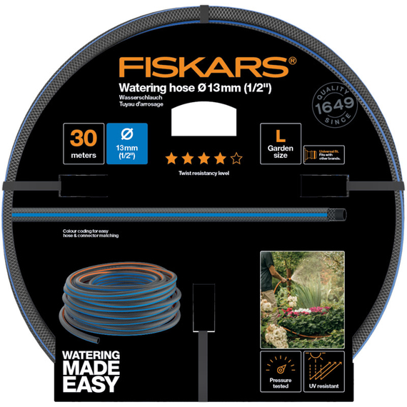 FISKARS | Locsolótömlő, 13 mm (1/2), 30 m Q4