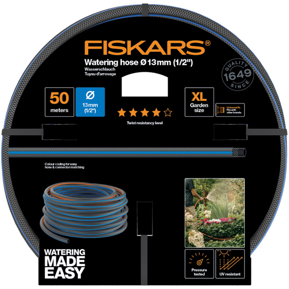FISKARS | Locsolótömlő, 13 mm (1/2), 50 m Q4