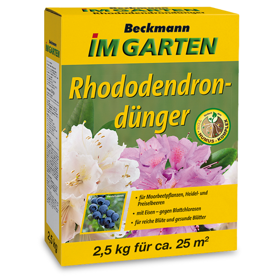 Beckmann | szerves-ásványi növénytáp rododendronhoz, azáleához, hortenziához és áfonyához | 2,5 kg