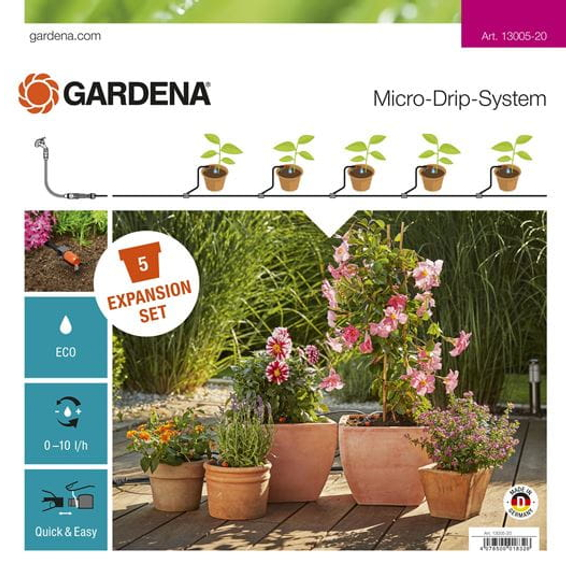 GARDENA Micro-Drip System bővítő készlet cserepes növényekhez L