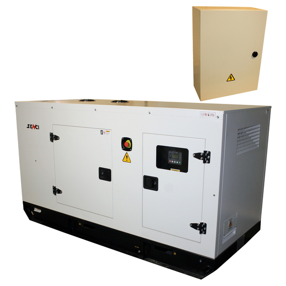 Senci SCDE 55i-YS zajcsökkentett generátor - ATS és AVR - 55 kVA